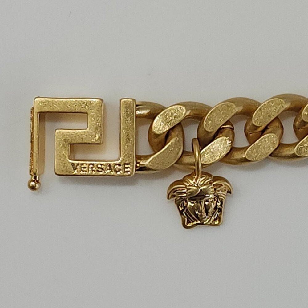 Gold Colored Monogramed heavy Weight Choker With Safety Clasp. Brand New. NWOT. - Picture 4 of 5